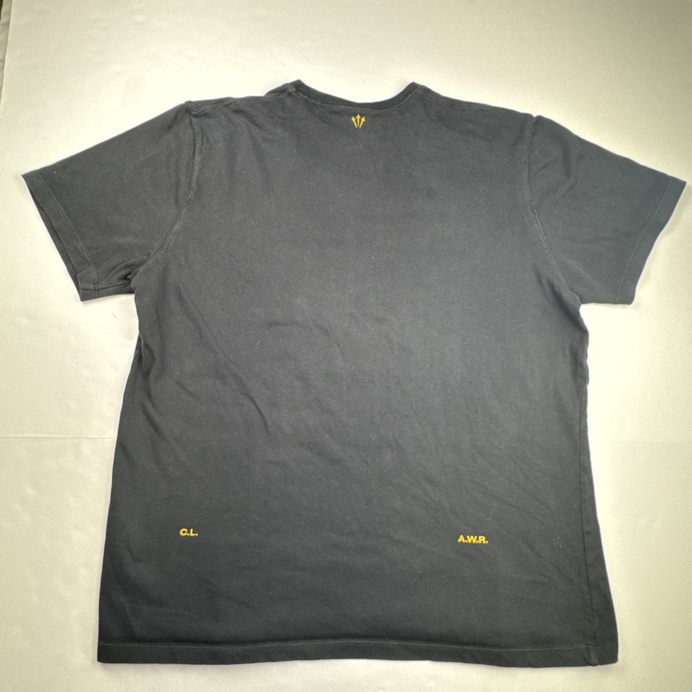 Nike Mens Nocta Drake T-Shirt Large Black Cotton Streetwear Graphic Tee - Picture 2 of 9